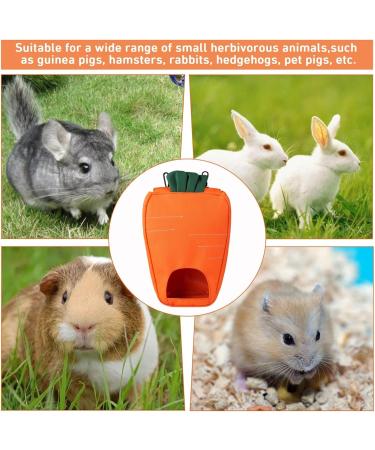 Rabbit Hay Feeder Guinea Pig Hay Bag Hanging Feeder 600D Oxford Cloth Fabric for Small Hay-Eating Pets Rabbits Guinea Pig Chinchilla Small Animals (Orange) - Buy Online on GoSupps.com