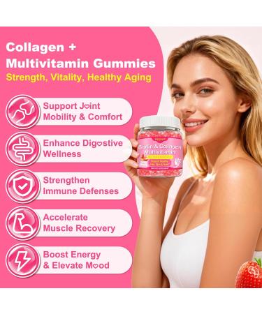 90 Count | Collagen Peptides Gummies for Women Men Multi Collagen Hydrolyzed Protein 2500mg Type I II III V X 15000mcg Biotin Vitamin C B12 D A E for Skin Hair Nails Bone Sugar Free 90 Count (Pack of 1) - Buy Online on GoSupps.com