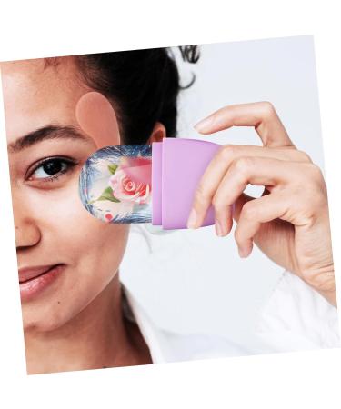 Buy Silicone Face Ice Tray & Roller for Skin Care | Best Facial Massage Tool - Purple 11.5x7cm - Buy Online on GoSupps.com