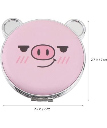 1pc Folding Vanity Mirror Makeup Mirror Small Pig Compact Mirror Cosmetic Pocket Mirror Compact Mirror for Women Compact Hand Mirror Pocket Mirror for Women Cartoon Miss Animal Abs - Buy Online on GoSupps.com