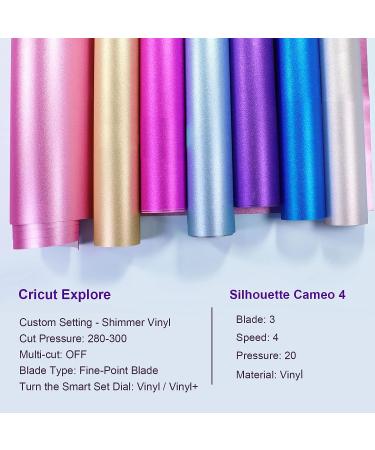 TECKWRAP Shimmer Glitter Vinyl Adhesive Sheets for Craft Cutter - 12x12 - 10 Sheets/Pack - 10 Colors - Buy Online on GoSupps.com