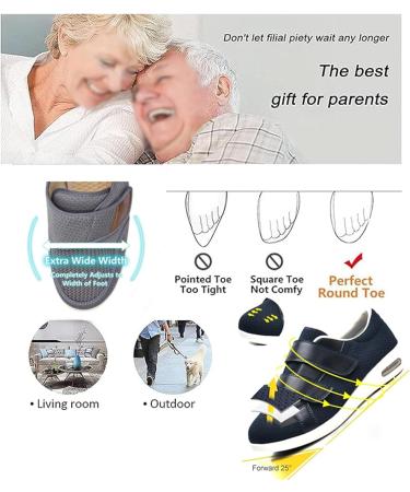 Buy Women s Elderly Casual Adjustable Air Cushion Diabetic Shoes Wide Edema Shoes for Swollen Feet | Arthritis Bunions Relief | 14% Off - Off-White - Buy Online on GoSupps.com