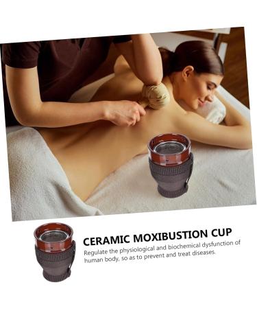 Minkissy 6-Piece Moxibusclass Massage Tool Set - Ceramic Moxa Organizer for Home Massage & Therapeutic Relief - Buy Online on GoSupps.com