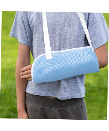 PartyKindom Children's Arm Sling Elbow Sling Shoulder Immobilizer Sling Sling Arm Brace Sky-blue Net 60X30CM - Buy Online on GoSupps.com