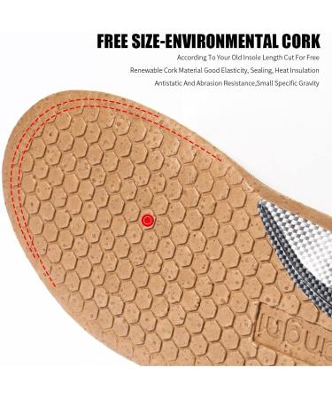 YTYZC Leather Orthotic Insoles for Flat Feet - Hard Arch Support Shoe Pads | Orthopedic Insoles for Men & Women - Size 44-46 - Buy Online on GoSupps.com