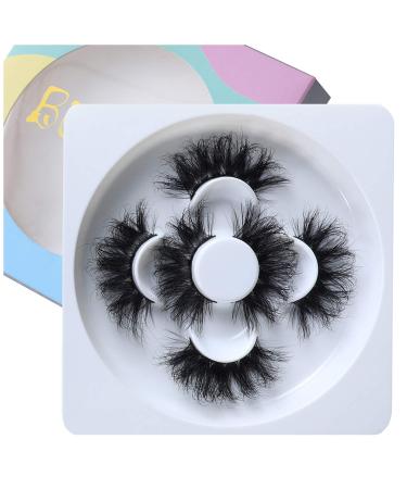 Lashes 25mm Mink Lashes Long Dramatic Full Volume Real 3D Mink False Eyelashes BEFACL  BX-06