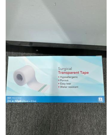HEALQU Surgical Tape - 6 Rolls (2"x10yd) | Transparent Waterproof Medical Tape for Wound Care & First Aid Supplies - Breathable & Gentle Adhesion - Buy Online on GoSupps.com