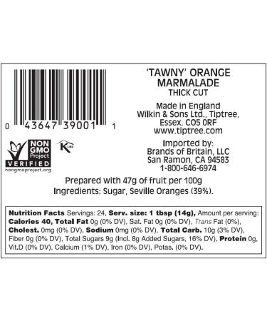 Tiptree - Tawny Marmalade 6 x 340g - Buy Online on GoSupps.com