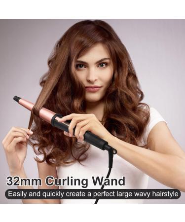Buy 1 1/4 Inch Ceramic Curling Iron | Dual Voltage Beach Waver Hair Crimper for Women - International Shipping - Buy Online on GoSupps.com