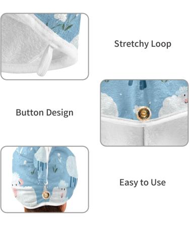 Small Sheep Hair Towel 2 Pack - Super Absorbent Quick Dry Turbans for Women & Girls | Ideal Hair Drying Solution - Buy Online on GoSupps.com