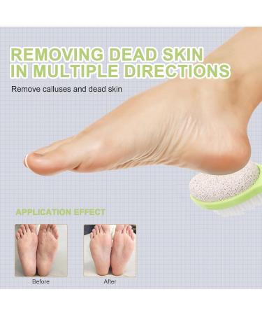 Beavorty Pedicure Brush Pumice Stone Pedicure Tool Double Sided Feet Scrubber Exfoliator Dead Skin Remover Hard Skin Foot File Exfoliation - Buy Online on GoSupps.com