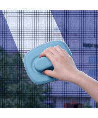 Window Screen Cleaner Brush Magnetic Glass Window Cleaning Tool Double use Wet and Dry Home Wizard Wiper Window Cleaner Blue - Buy Online on GoSupps.com