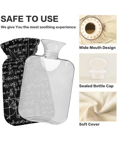 NAANLE 2L Transparent Hot Water Bottle with Cover - Pain Relief & Heat Therapy for Hands & Feet - Ideal for Gaming & Comfort - Buy Online on GoSupps.com