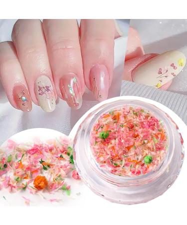 1Box 3D Dried Flower Nails Art Nail Accessories Elegant Nails Art Adornments Decoration Perfect For Nail Decoration Mixed Flowers For Nails Art S053B - Buy Online on GoSupps.com