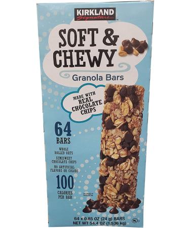 Kirkland Signature Soft & Chewy Chocolate Chips Granola Bars, 54.4 oz