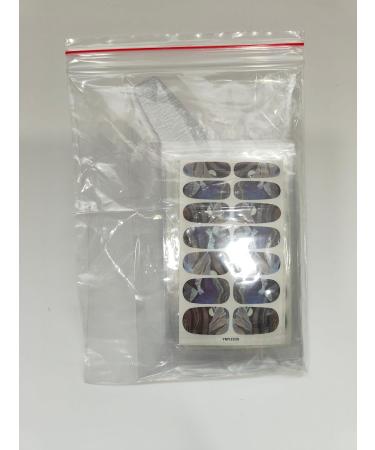 Kalolary Nail Foil Self-Adhesive - 12 Sheets Marble Rages Full Wraps Nail Polish Stickers | Nail Art & DIY Decoration with Nail File - Buy Online on GoSupps.com