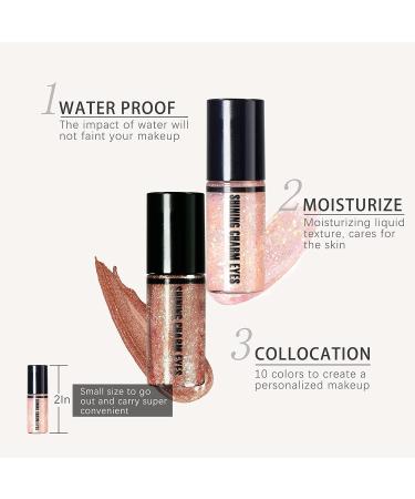 NewBang 10 Colors Glitter Liquid Eyeliner Set - Waterproof, Longlasting, High Pigmented Eyeliner Kit - Buy Online on GoSupps.com