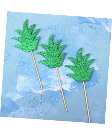 Warmhm 15pcs Fruit Cake Chic Decor Cake Picks Wedding Decor Glittery Leaf Topper Fruit Decor Leaf Cake Topper Reusable Decor Capacillos Para Cupcake Summer Party Pineapple Insert Card - Buy Online on GoSupps.com