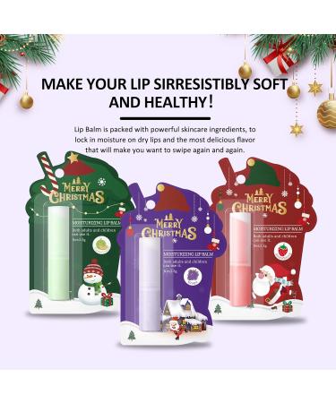 Christmas Moisturizing Lip Balm Moisturizes Dry Chapped Lips Lip Butter For Lock In Moisture Hydrated Lips Essential Lip Care 12hr Long Lasting Moisture Stocking Stuffers For Women - Grape - Buy Online on GoSupps.com