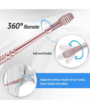 Professional Ear Wax Removal Kit | Stainless Steel 360 Spiral Cleaner for Comfortable Ear Massage | Effective Ear Wax Cleaning Tool - Buy Online on GoSupps.com