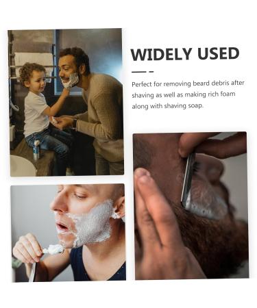 Premium Hemoton Mens Shaving Brush - Soft Fur Beard & Mustache Brush for Men Travel-Friendly Metal Design Ideal for Perfect Shaves - Buy Online on GoSupps.com