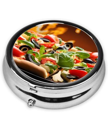 Buy Large Round Pill Box - 3 Compartment Portable Travel Medicine Organizer for Vitamins & Tablets | International Shipping Available - Buy Online on GoSupps.com