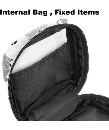 Women's Dog Pattern Binding-Up Bag | Stylish Tampon Storage with Zip Pockets | Multi-Functional Menstrual Tie Bags - Buy Online on GoSupps.com