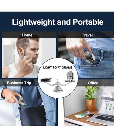 Mini Electric Razor for Men with LCD Display - Cordless Rechargeable Beard Trimmer for Wet and Dry Grooming - Portable and Travel-Friendly Shaver - Perfect Gift for Men - Buy Online on GoSupps.com