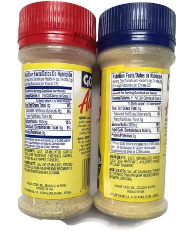 2-pack Goya Adobo All Purpose Seasoning (1) with Pepper & (1) Without Pepper 8-ounce 1 of Each  - Buy Online on GoSupps.com