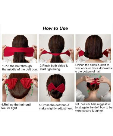 Hair Bun Maker Set - 4 Colors Flexible Doughnut Hair Tools for French Hairstyles - Buy Online on GoSupps.com