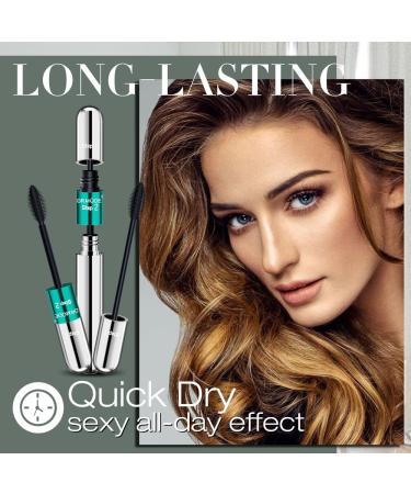 Drmode Waterproof Black Mascara with Silk Fiber - Long-Lasting Natural & False Lash Look - Buy Online on GoSupps.com