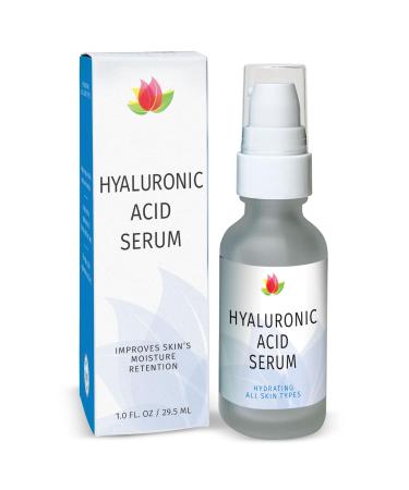 Reviva Labs Hyaluronic Acid Serum for Face and Neck - Moisturizing Nourishing and Hydrating Formula Acido Hialuronico - Face Serum for Women 1 Fl Oz