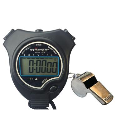 Sch tt stopwatch Stoptec HC -4 with stainless steel trill pipe - digital stopwatch with a large display |Hobby |Sport |Leisure |Spray water festival |Children