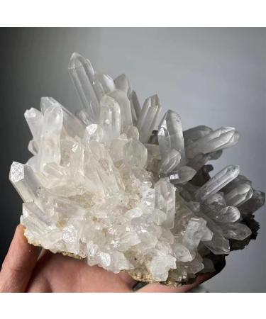 Natural Crystal Rough Natural Crystal Rough Natural Rare White Quartz Crystal Cluster SpecimenAntiques Exorcise Evil Spirits Money Drawing Semi-Precious Stone Jade Jewelry Jaspery Natural (Size : 350 350-400g - Buy Online on GoSupps.com