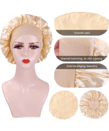 AliLeader Silk Hair Wrap for Sleeping - 2Pcs Colorful Satin Bonnet Set for Curly & Black Hair - Buy Online on GoSupps.com