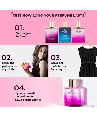 Senorita Eau De Parfum Perfume for Women with Yuzu Lotus Magnolia & Musk |Fresh & Fruity Long Lasting EDP Frgarance Scent 100 ml - Buy Online on GoSupps.com