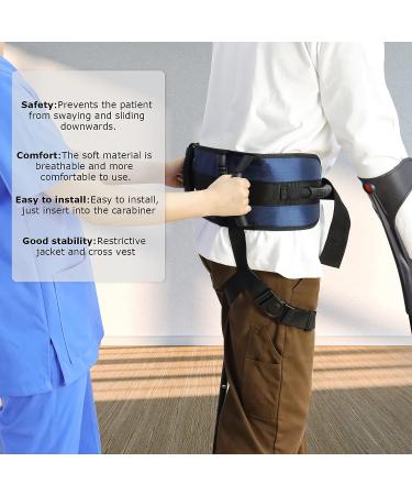 YHK Leg Loop Gait Belt with 6 Handles - Adjustable Safety Assist Device for Seniors & Limited Mobility - 500 lbs Support - Quick Release Buckle - Buy Online on GoSupps.com