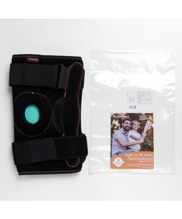 Thx4COPPER Hinged Knee Brace - Adjustable Open Patella with Stabilizers - Compression Support for Knee Pain Relief - Men & Women (S) - Buy Online on GoSupps.com