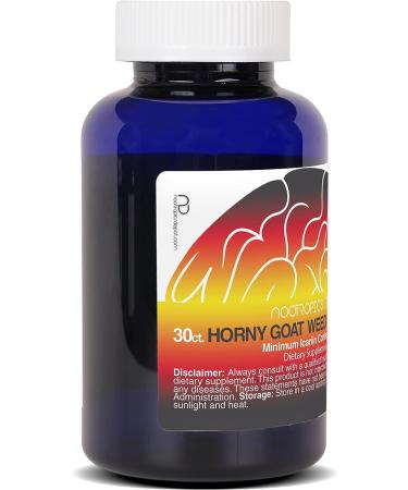 Nootropics Depot Horny Goat Weed Capsules 200mg | 30 Count | Minimum 50% Icariin | Epimedium brevicornum - Buy Online on GoSupps.com