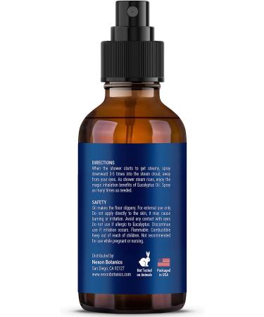 Eucalyptus Lavender Shower Spray 2 fl oz - Aromatherapy Steam Shower Enhancer - Instant Deodorizer for Bathroom - Nexon Botanics - Buy Online on GoSupps.com