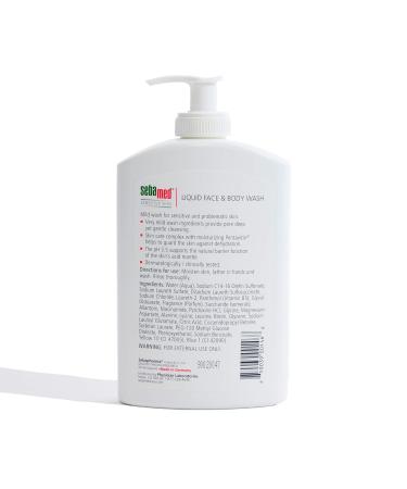 Sebamed Paraben-Free Liquid Face and Body Wash with Pump - pH 5.5 - Dermatologist Recommended - 13.5 oz (400ml) - Pack of 3 - Buy Online on GoSupps.com