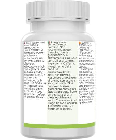 Caffeine Capsules 200mg - Vegan High-Dose No Additives - Quality from Germany - Small Easy-to-Swallow Capsules - Go Awake!  - Buy Online on GoSupps.com