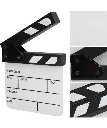 Mini Acrylic Clapper Board for Shoot Props & Advertising - Black and White Whiteboard PAV1BWE3S Blue - Buy Online on GoSupps.com