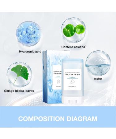 Face Sunscreen Stick SPF50+ PA++ | Lightweight Non-Sticky Moisturizing Sun Stick for All Skin Types | Korean Sunscreen - 1pc - Buy Online on GoSupps.com