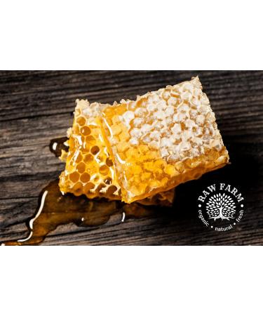 Buy 400g Organic Raw Wildflower Honeycomb in Wooden Frame - Pure Honey from Beehive International Shipping Available - Buy Online on GoSupps.com