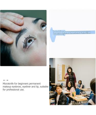 2 pi ces R gle de Mesure Sourcils Vernier Pratique pour Maquillage Sym trique Bleu Outil Professionnel pour D butants et Experts - Buy Online on GoSupps.com