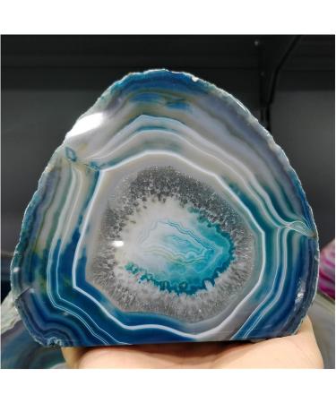 Natural Rough Raw Colorful Agate Half Surface Polishing Furnish and Home Decoration Feng Shui Crystals Stones Modern Ornament Crafts Natural Luster (Size : 750-850g) - Buy Online on GoSupps.com