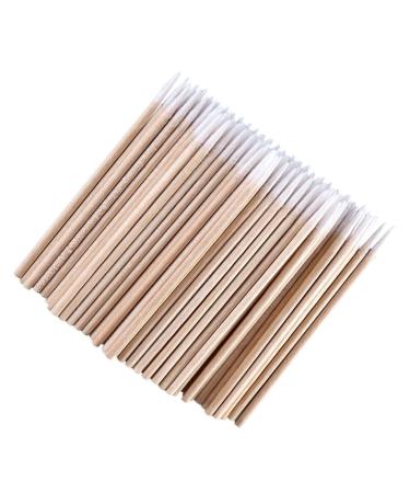 Wooden Pointed Head 300pcs Cotton Swab 6.5cm Microblading 100% Pure Cotton Makeup Applicator