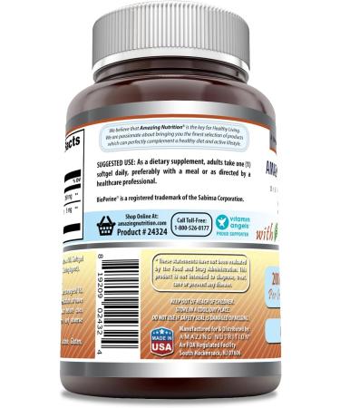 Amazing Formulas CoQ10 Supplement 200 mg | 60 Non-GMO Softgels with Bioperine | Gluten Free | Made in USA - Optimize Energy & Heart Health - Buy Online on GoSupps.com