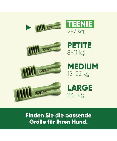 Greenies Dental Treats for Very Small Dogs (2-7 kg) - Original Teen Dental Narcuips - Daily Tooth Cleaning - 3-Pack (3 x 170g) - Buy Online on GoSupps.com